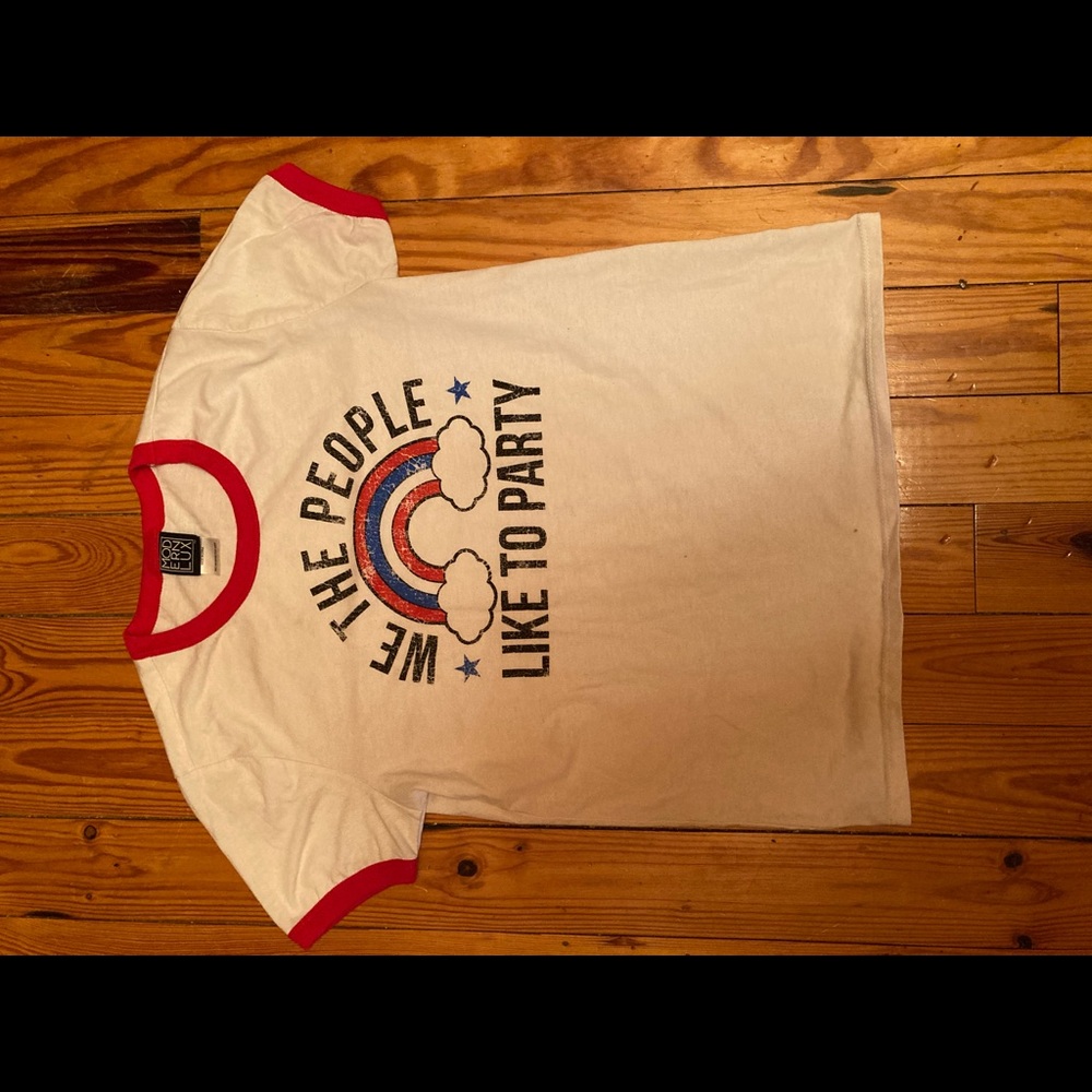 “We the people like to party” tshirt